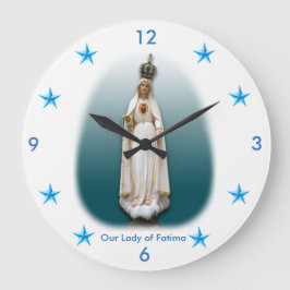 Unsere Dame von Fatima Clock Große Wanduhr
