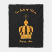 Unsere Dame von Fatima Fleecedecke (Vorderseite)