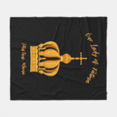 Unsere Dame von Fatima Fleecedecke (Vorderseite (Horizontal))