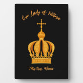 Unsere Dame von Fatima Fotoplatte (Vorderseite)
