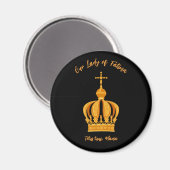 Unsere Dame von Fatima Magnet (Vorderseite/Rückseite)