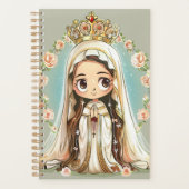 Unsere Dame von Fatima niedlicher Kawaii-Stil Planer (Vorderseite)