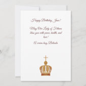 Unsere Dame von Fatima und die Hirten Grußkarte (Rückseite)