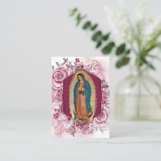 Unsere Dame von Guadalupe, Beerdigung der mystisch Platzkarte (Stehend Vorderseite)