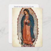 Unsere Dame von Guadalupe-Beerdigungskarte (Vorne/Hinten)