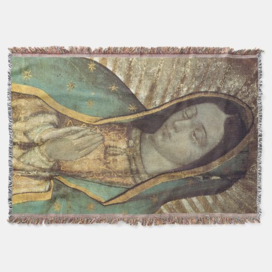 Unsere Dame von Guadalupe Blanket/Wand hängend Decke (Vorderseite)