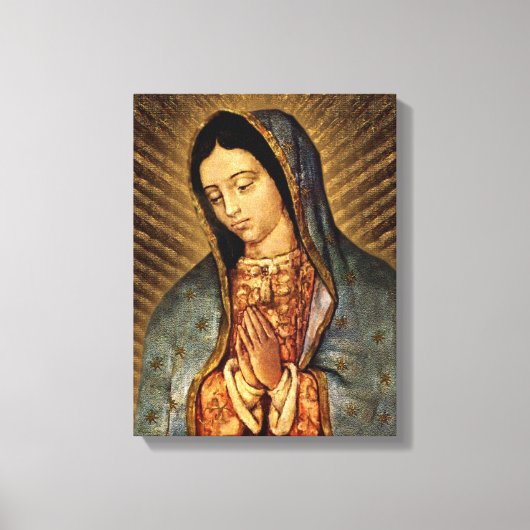 Unsere Dame von Guadalupe, ein ehrenvolles Bild Leinwanddruck (Vorderseite)