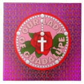 Unsere Dame von Guadalupe Fliese (Vorderseite)