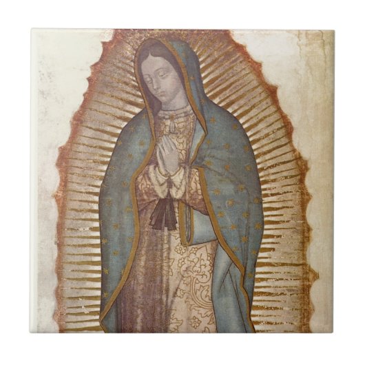 Unsere Dame von Guadalupe Fliese (Vorderseite)