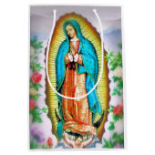 Unsere Dame von Guadalupe Floral von Litany Lane Mittlere Geschenktüte (Vorderseite)