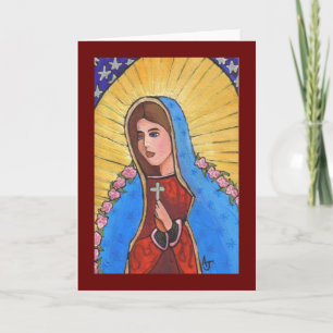 Unsere Dame von Guadalupe - Grußkarte Karte