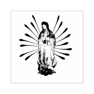 Unsere Dame von Guadalupe Gummistempel