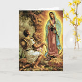 Unsere Dame von Guadalupe Juan Diego Karte (Gelbe Blume)