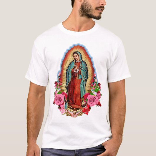 Unsere Dame von Guadalupe-Jungfrau Mary T-Shirt (Vorderseite)