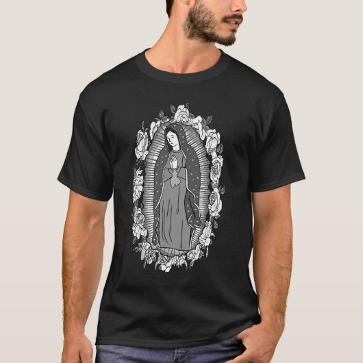 Unsere Dame von Guadalupe, JUNGFRAU VON GUADALUPE T-Shirt (Vorderseite)