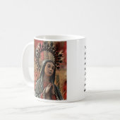 Unsere Dame von Guadalupe Kaffeetasse (Vorderseite Links)