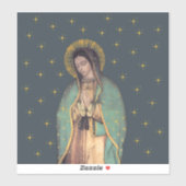 Unsere Dame von Guadalupe, maßgeschneiderte Vinyl- Aufkleber (Blatt)