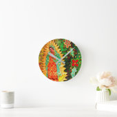 Unsere Dame von Guadalupe Mexiko Runde Wanduhr (Zuhause)