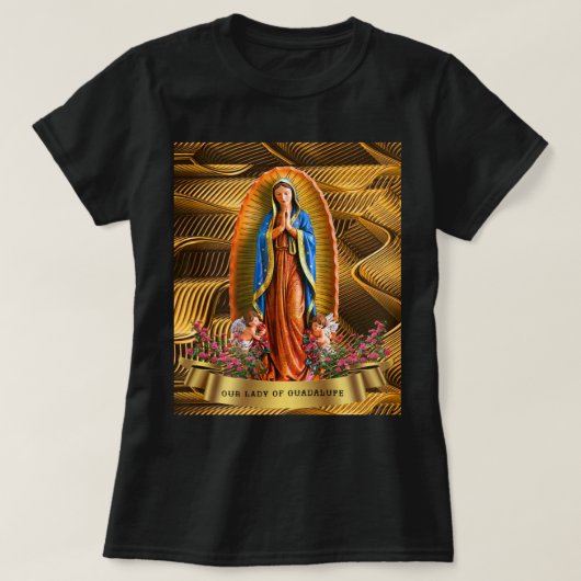 Unsere Dame von Guadalupe Mexiko T-Shirt (Design vorne)
