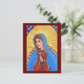 Unsere Dame von Guadalupe - Postkarte (Stehend Vorderseite)