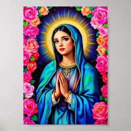 Unsere Dame von Guadalupe Praying Jungfrau Mary Vi Poster