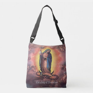 Unsere Dame von Guadalupe Rev. 12 Tragetaschen Mit Langen Trägern