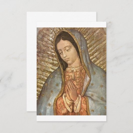 Unsere Dame von Guadalupe Save The Date (Vorne/Hinten)