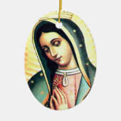 Unsere Dame von Guadalupe-Verzierung Keramik Ornament (Vorne)
