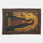 Unsere Dame von Guadalupe von Pedro Antonio Fresqu Geschirrtuch (Horizontal)