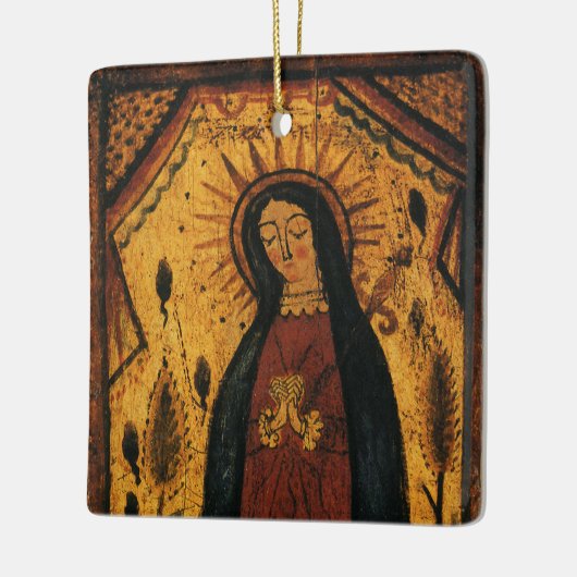 Unsere Dame von Guadalupe von Pedro Antonio Fresqu Keramikornament (Links)
