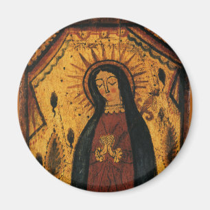 Unsere Dame von Guadalupe von Pedro Antonio Fresqu Magnet
