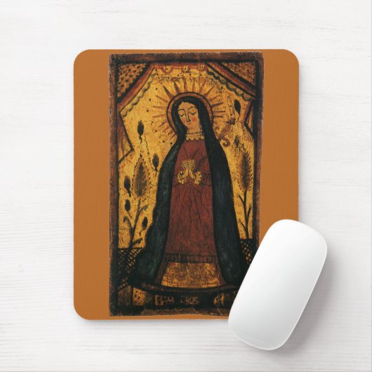 Unsere Dame von Guadalupe von Pedro Antonio Fresqu Mousepad (Mit Mouse)