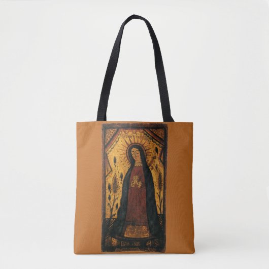 Unsere Dame von Guadalupe von Pedro Antonio Fresqu Tasche (Vorderseite)