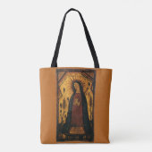 Unsere Dame von Guadalupe von Pedro Antonio Fresqu Tasche (Rückseite)