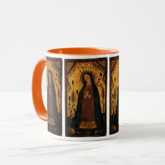 Unsere Dame von Guadalupe von Pedro Antonio Fresqu Tasse (Vorderseite Links)