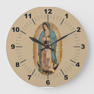 Unsere Dame von Guadalupe Wall Clock Große Wanduhr