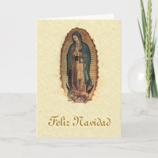 Unsere Dame von Guadalupe-Weihnachten Feiertagskarte (Vorderseite)