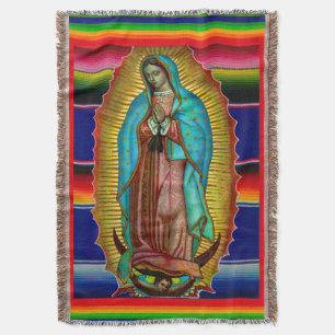 Unsere Dame von Guadalupe zarape 205 Decke