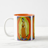 unsere Dame von Guadalupe Zweifarbige Tasse (Links)