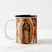 Unsere Dame von Guadalupe Zweifarbige Tasse (Links)