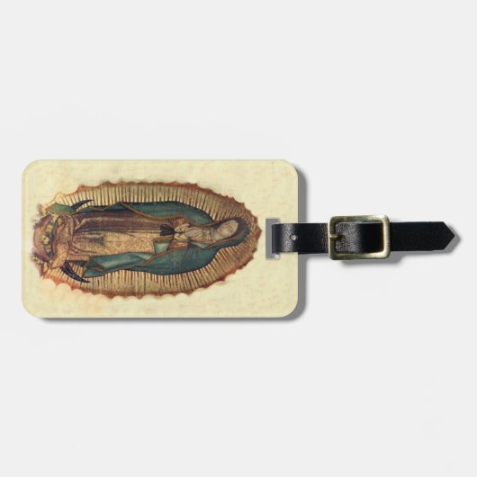 Unsere Dame von GuadalupeSenora Nuestra Gepäckanhänger (Vorderseite horizontal)