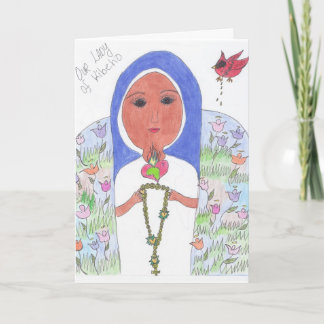 Unsere Dame von Kibeho Liebe Karte