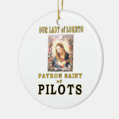 UNSERE DAME von LORETO Keramik Ornament (Links)