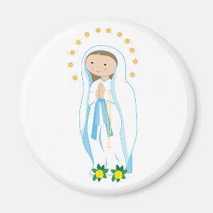 Unsere Dame von Lourdes Magnet