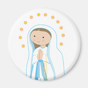 Unsere Dame von Lourdes Magnet