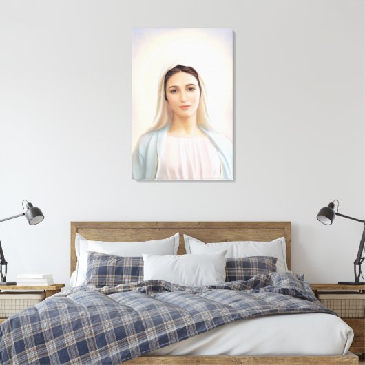 Unsere Dame von Medjugorje, 24" x 36", Leinwand, 1 Leinwanddruck (Insitu (Schlafzimmer))