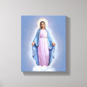 Unsere Dame von Medjugorje, 8" x 10", Leinwand