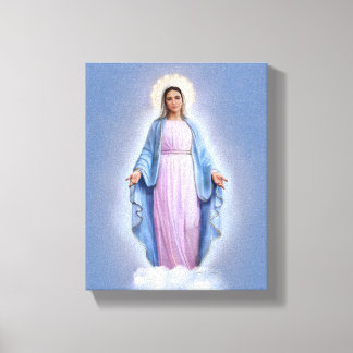 Unsere Dame von Medjugorje, 8" x 10", Leinwand