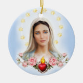 Unsere Dame von Medjugorje, Königin der Friedensve Keramik Ornament (Vorne)
