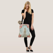 Unsere Dame von rosa Rosen Fatima Tasche (Am Model)